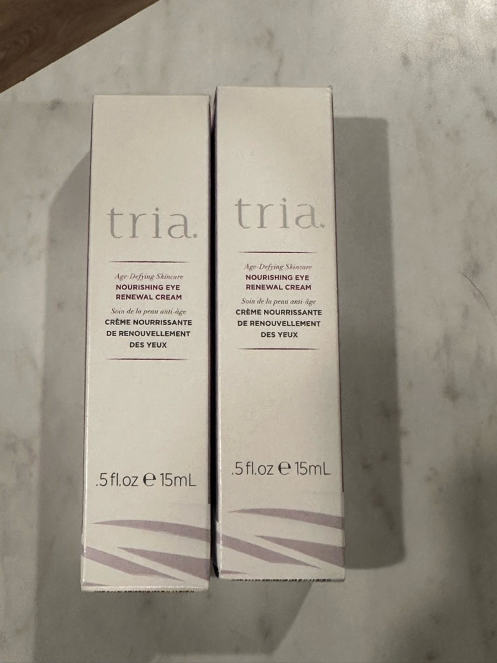 2 New in box TRIA Age-Defying Skincare NOURISHING EYE RENEWAL CREAM
